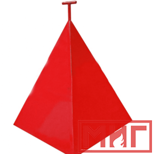 Фото 10 - Пожарная пирамида для пожарного гидранта 500x500x600 (Трехгранная).